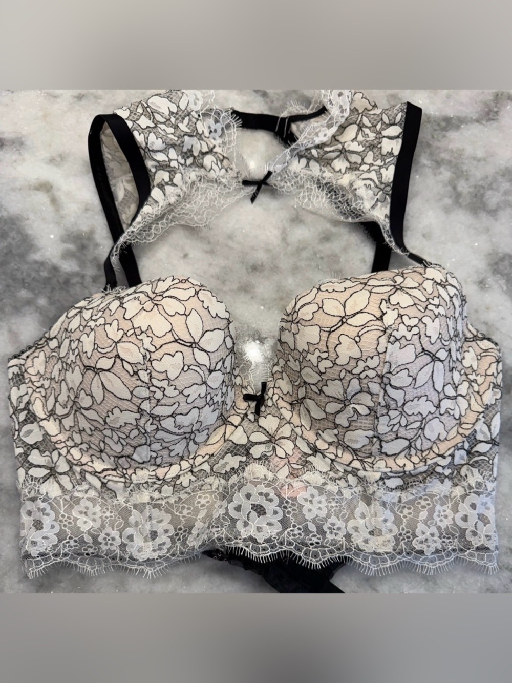Victoria’s Secret Dream Angels Lace Bustier Corset Bra 36D | Longline | BNWT 🤍